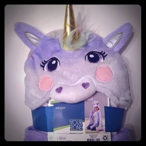 Unicorn Hooded Throw